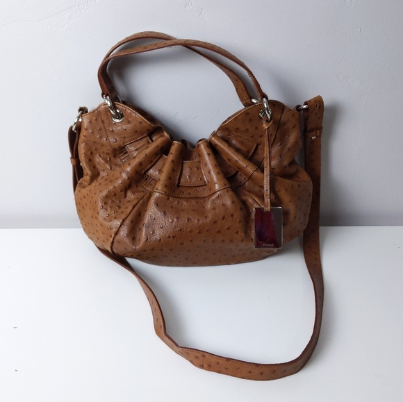 🌿FURLA OSTRICH LEATHER BAG🌿 - Picture 4 of 12